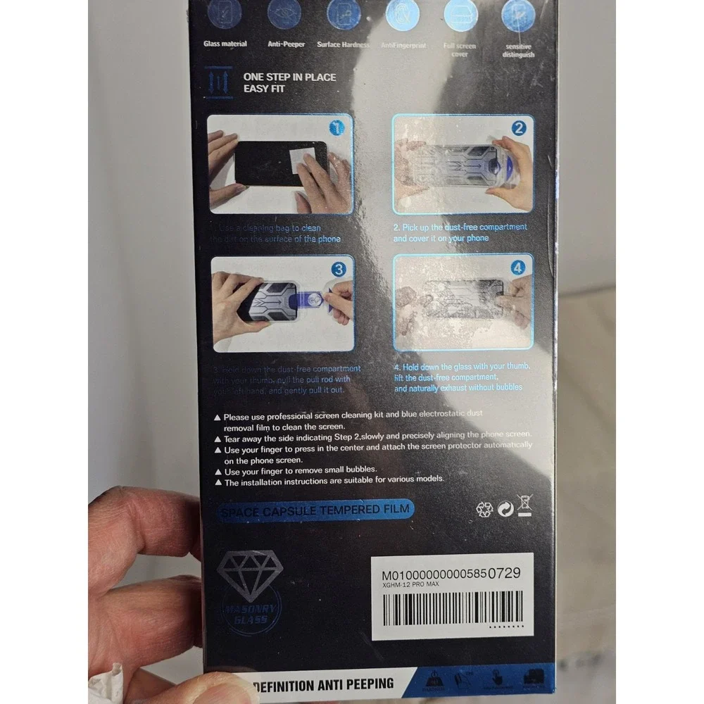 Ladycare High Temperature Space Capsule Tempered Glass Screen Protector